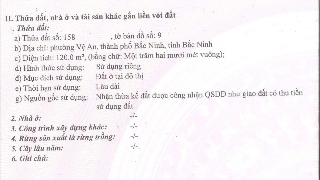 Bán nhanh lô 2 mặt tiền đường Thành Cổ, Bắc Ninh