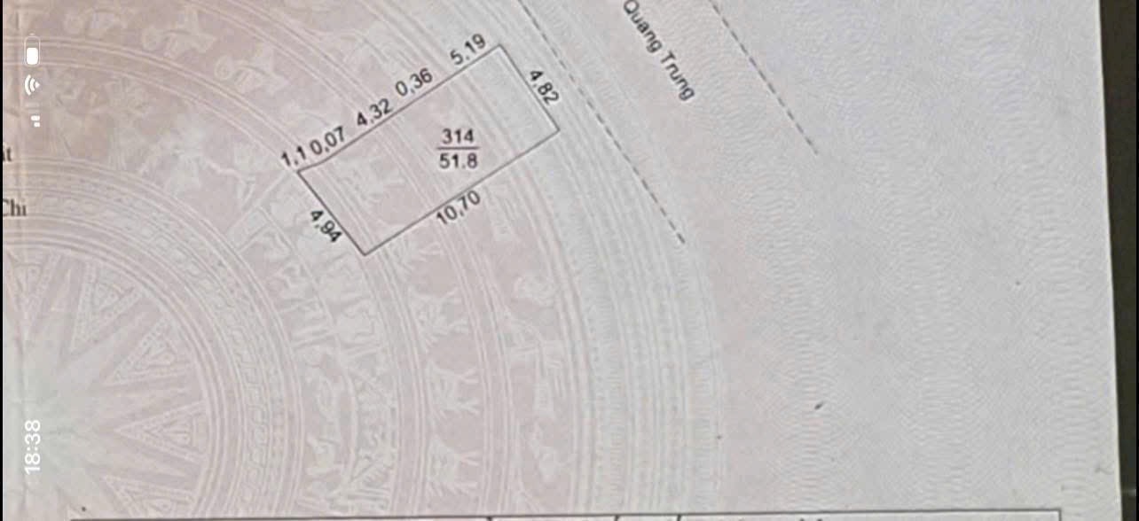 Chính chủ bán nhà phố Quang Trung, Chợ Thương