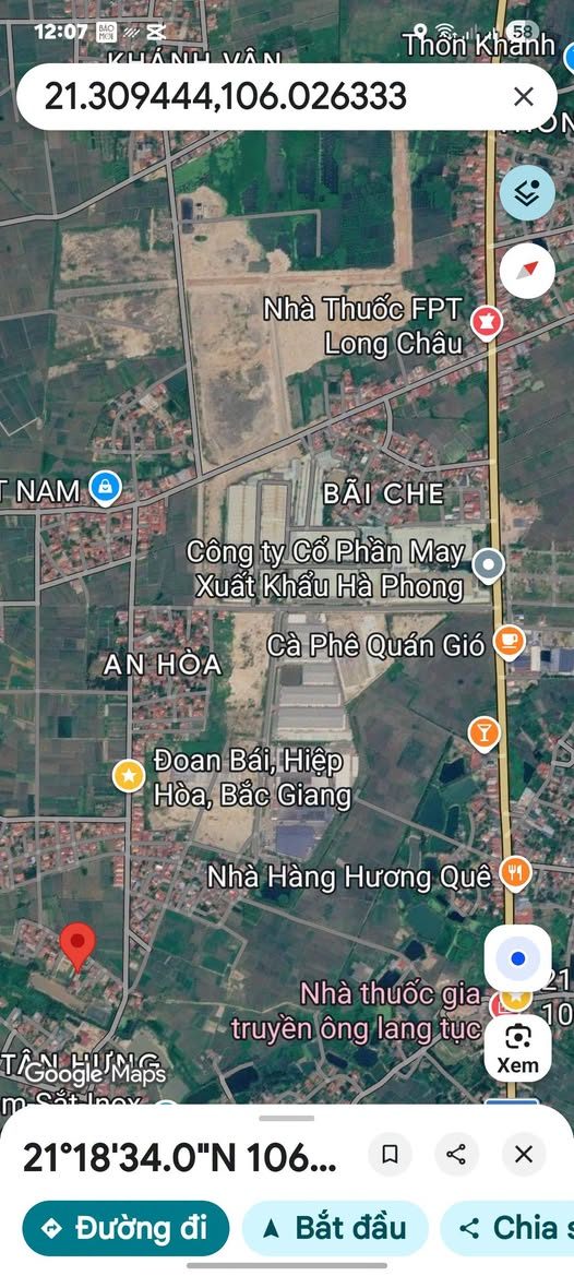 Đất công nghiệp An Hòa Đoan Bái